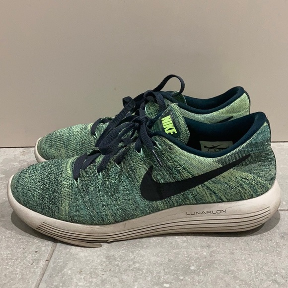 Nike Other - nike lunarlon green blue worn sneakers size 9